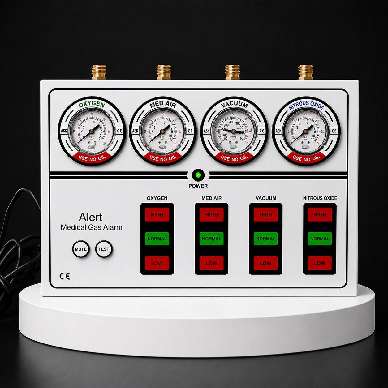 Four Gas Analog Medical Alarm System